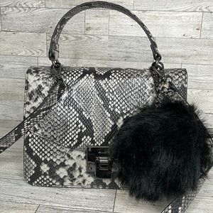 Aldo Black & Grey Snake Print Bag 👜